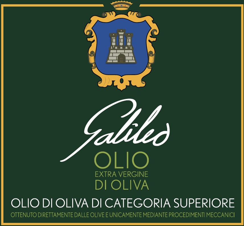 Etichetta dell'olio extravergine Galileo